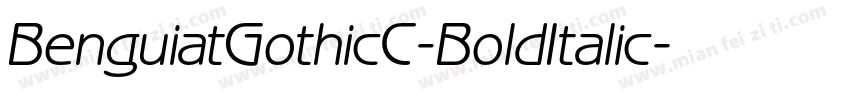 BenguiatGothicC-BoldItalic字体转换