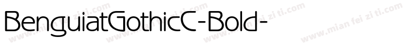 BenguiatGothicC-Bold字体转换