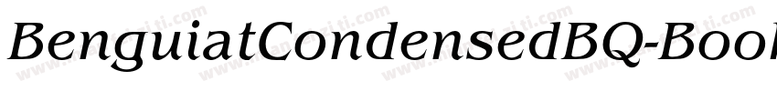 BenguiatCondensedBQ-BookItalic字体转换