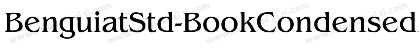 BenguiatStd-BookCondensedItalic字体转换
