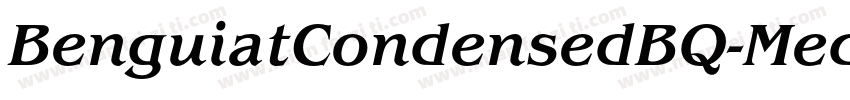 BenguiatCondensedBQ-MediumItalic字体转换