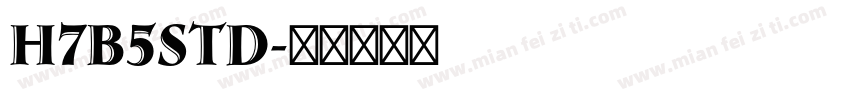 H7B5Std字体转换