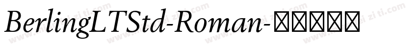 BerlingLTStd-Roman字体转换