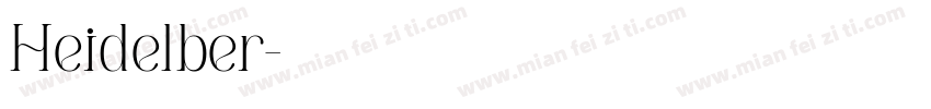 Heidelber字体转换