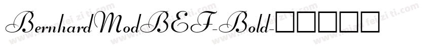 BernhardModBEF-Bold字体转换