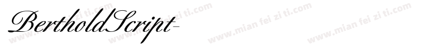 BertholdScript字体转换