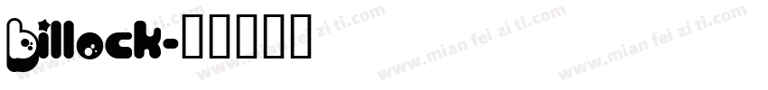 Billock字体转换
