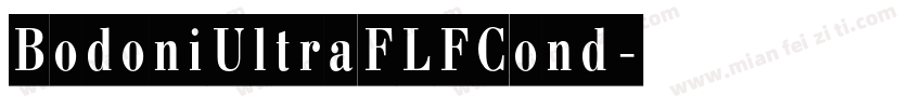BodoniUltraFLFCond字体转换