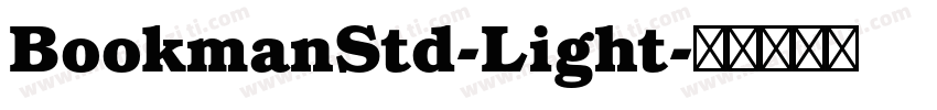 BookmanStd-Light字体转换
