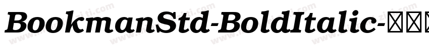 BookmanStd-BoldItalic字体转换