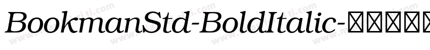 BookmanStd-BoldItalic字体转换