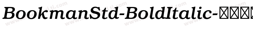 BookmanStd-BoldItalic字体转换