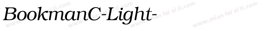 BookmanC-Light字体转换