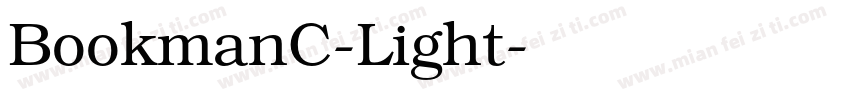 BookmanC-Light字体转换