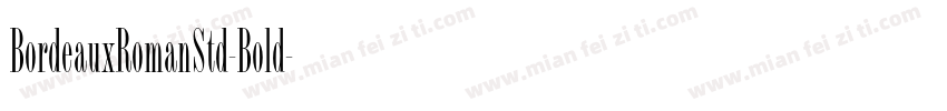 BordeauxRomanStd-Bold字体转换