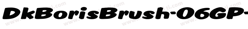 DkBorisBrush-06GP字体转换