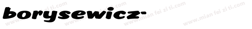 borysewicz字体转换