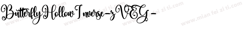 ButterflyHollowInverse-zVEG字体转换