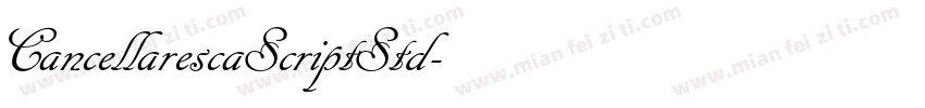 CancellarescaScriptStd字体转换