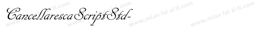 CancellarescaScriptStd字体转换