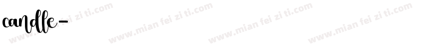 candle字体转换