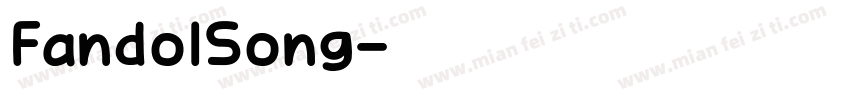 FandoISong字体转换