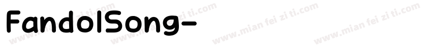 FandoISong字体转换