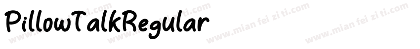 PillowTalkRegular字体转换