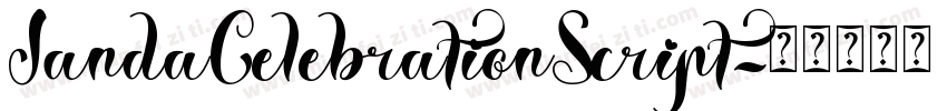 JandaCelebrationScript字体转换