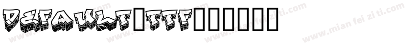 default.ttf字体转换