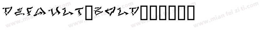 Default_bold字体转换