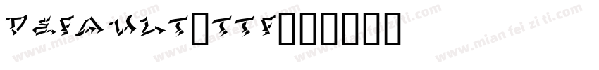 default.ttf字体转换