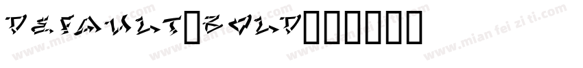 Default_bold字体转换