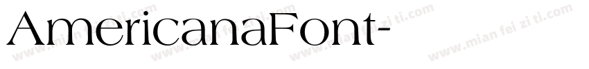 AmericanaFont字体转换