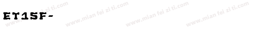 ET15F字体转换