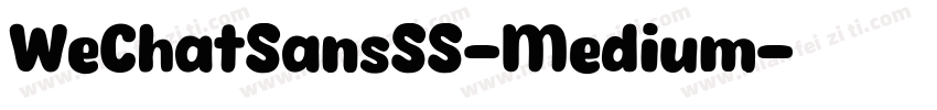 WeChatSansSS-Medium字体转换