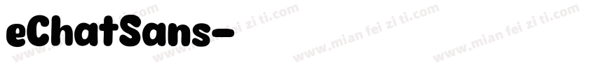 eChatSans字体转换