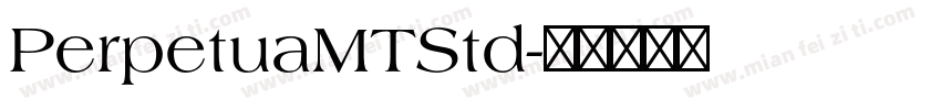 PerpetuaMTStd字体转换