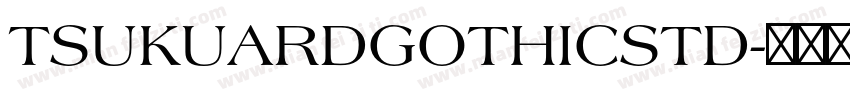 TSUKUARDGOTHICSTD字体转换