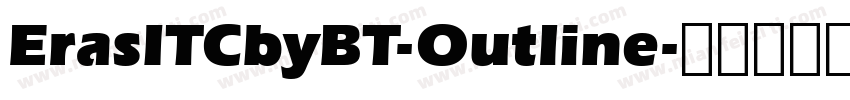 ErasITCbyBT-Outline字体转换