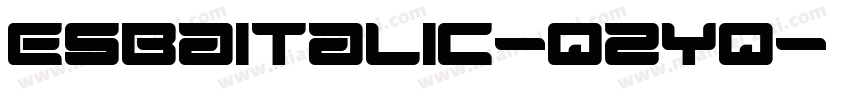 EsbaItalic-qzYq字体转换