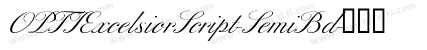 OPTIExcelsiorScript-SemiBd字体转换