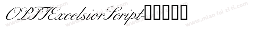 OPTIExcelsiorScript字体转换