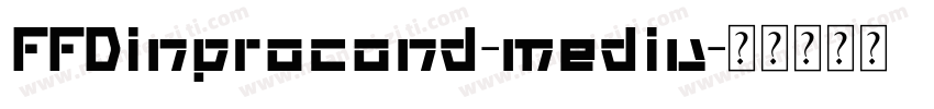 FFDinprocond-mediu字体转换