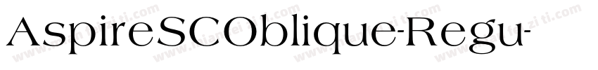 AspireSCOblique-Regu字体转换