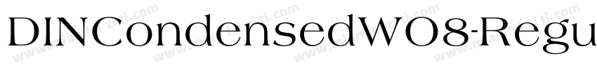 DINCondensedWO8-Regu字体转换