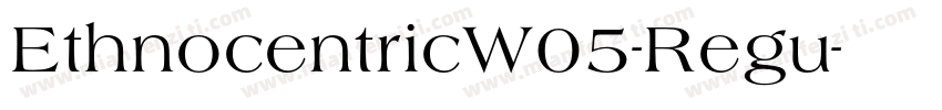 EthnocentricW05-Regu字体转换