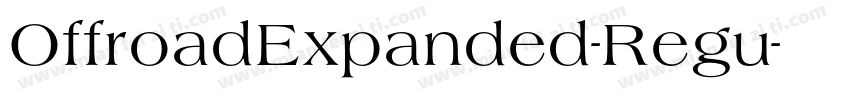 OffroadExpanded-Regu字体转换