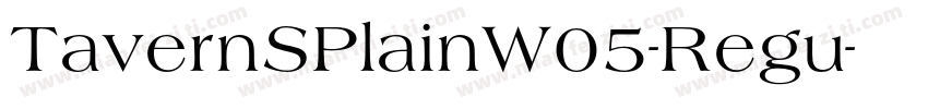 TavernSPlainW05-Regu字体转换
