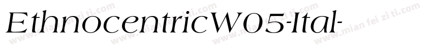 EthnocentricW05-Ital字体转换